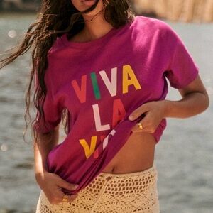 Sézane x Farm Rio “Viva La Vida” graphic t-shirt
